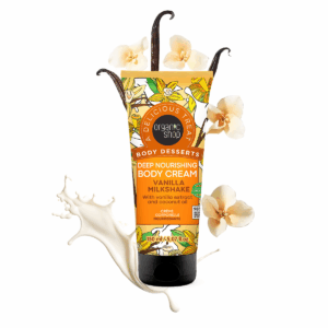 Crème pour le corps nourrissante profonde Organic Shop Body Desserts Milkshake à la vanille 150 ml