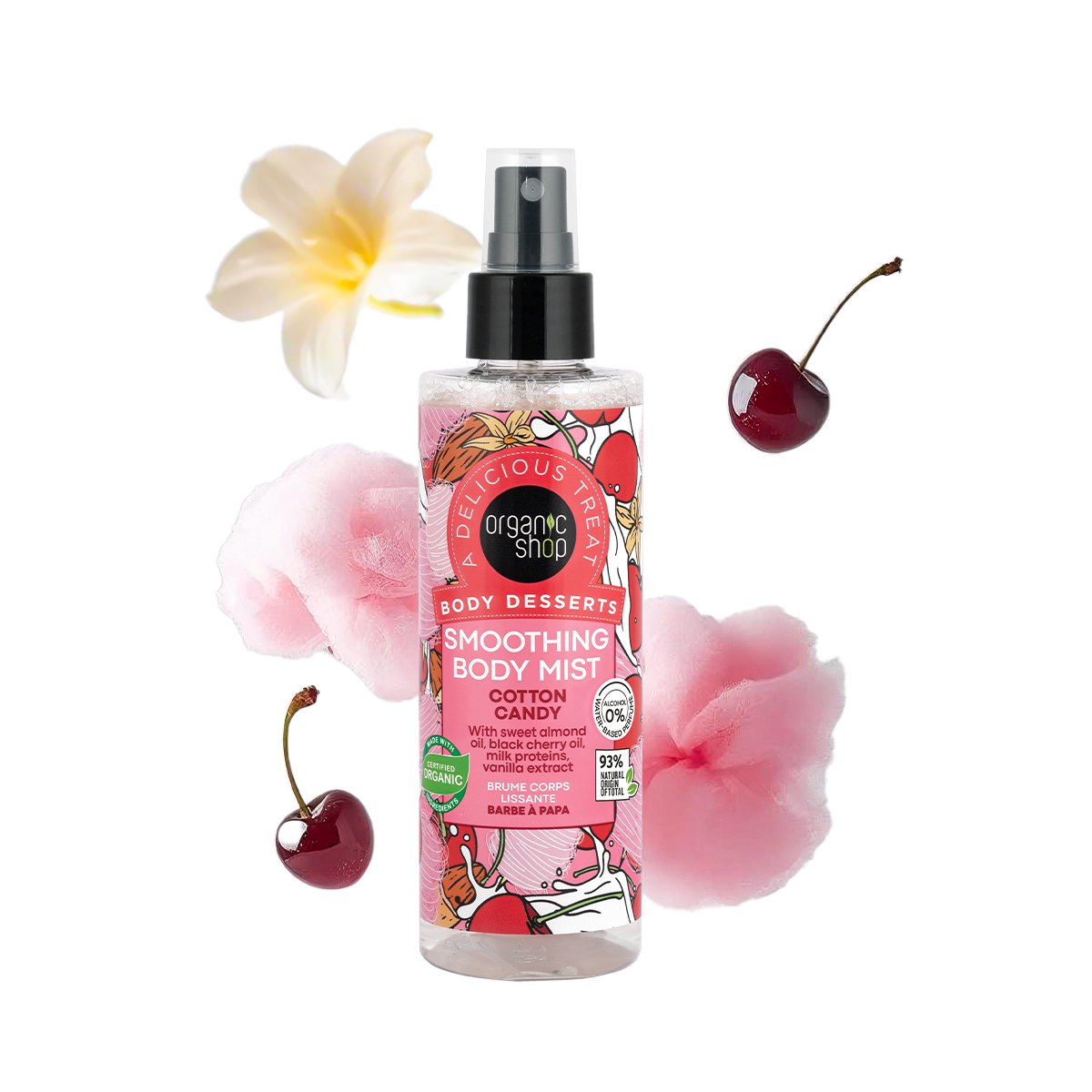 Brume corporelle lissante Barbe à papa